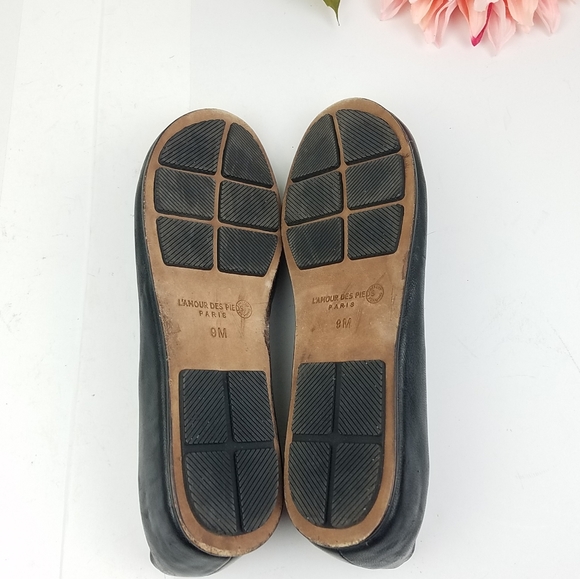 l'amour des pieds paris caitlyn black leather flat - Picture 5 of 8